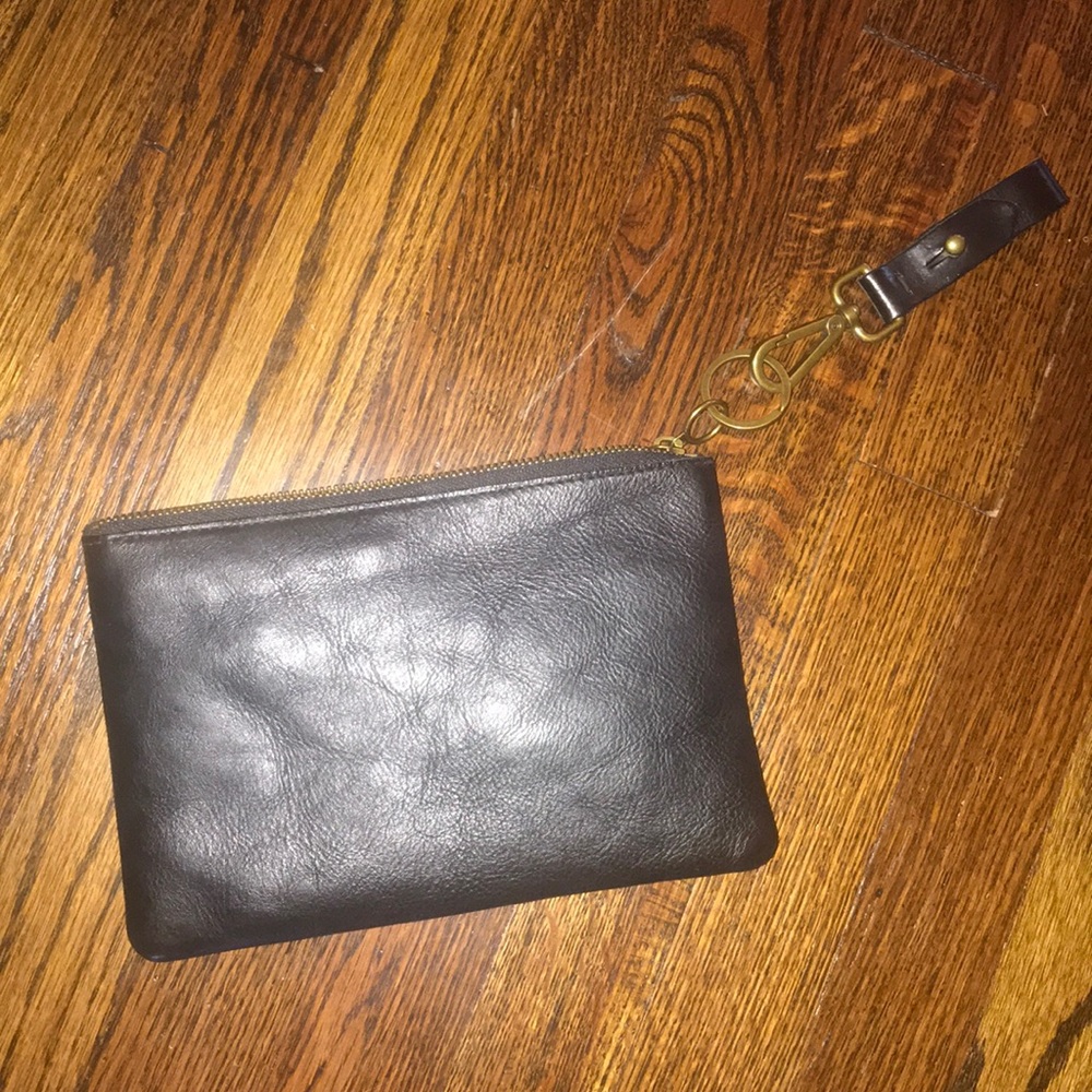 NWT Madewell leather clutch